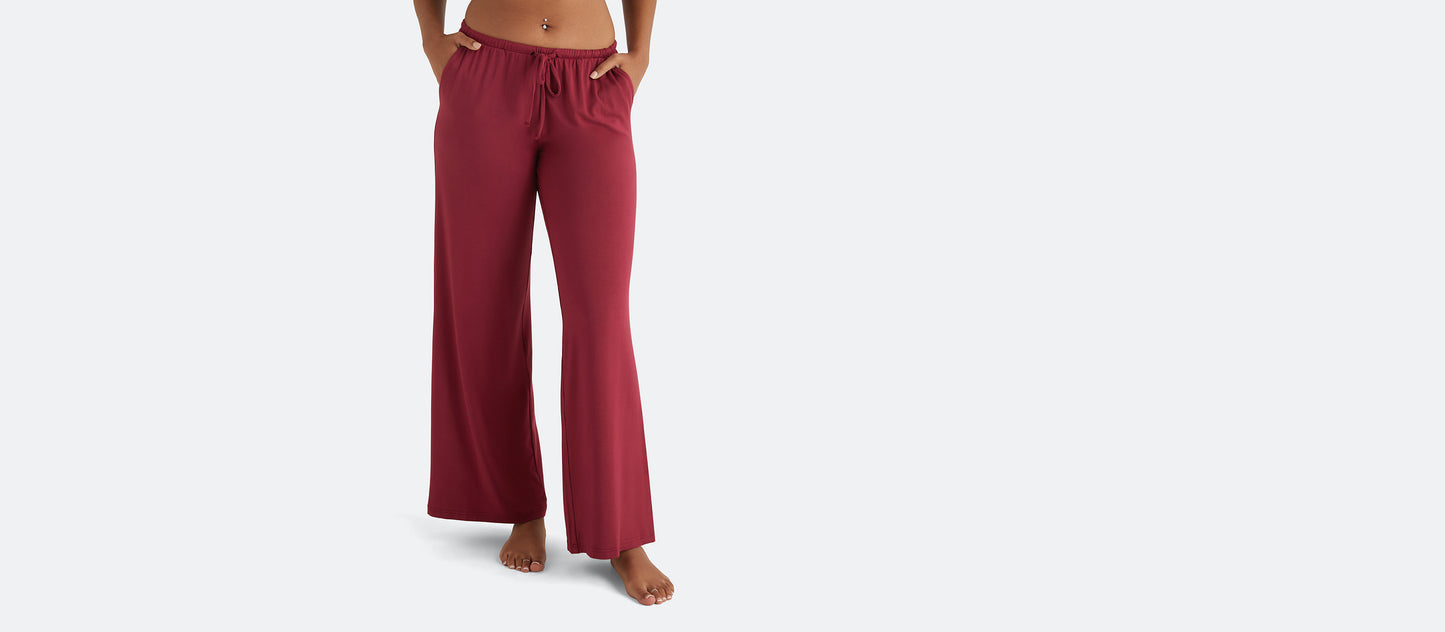 Women's Modal Wide Leg Pant | Cabernet