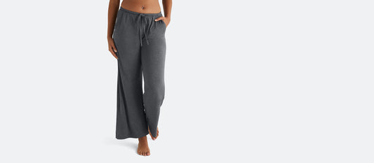 Women's Modal Wide Leg Pant | Heather Charcoal